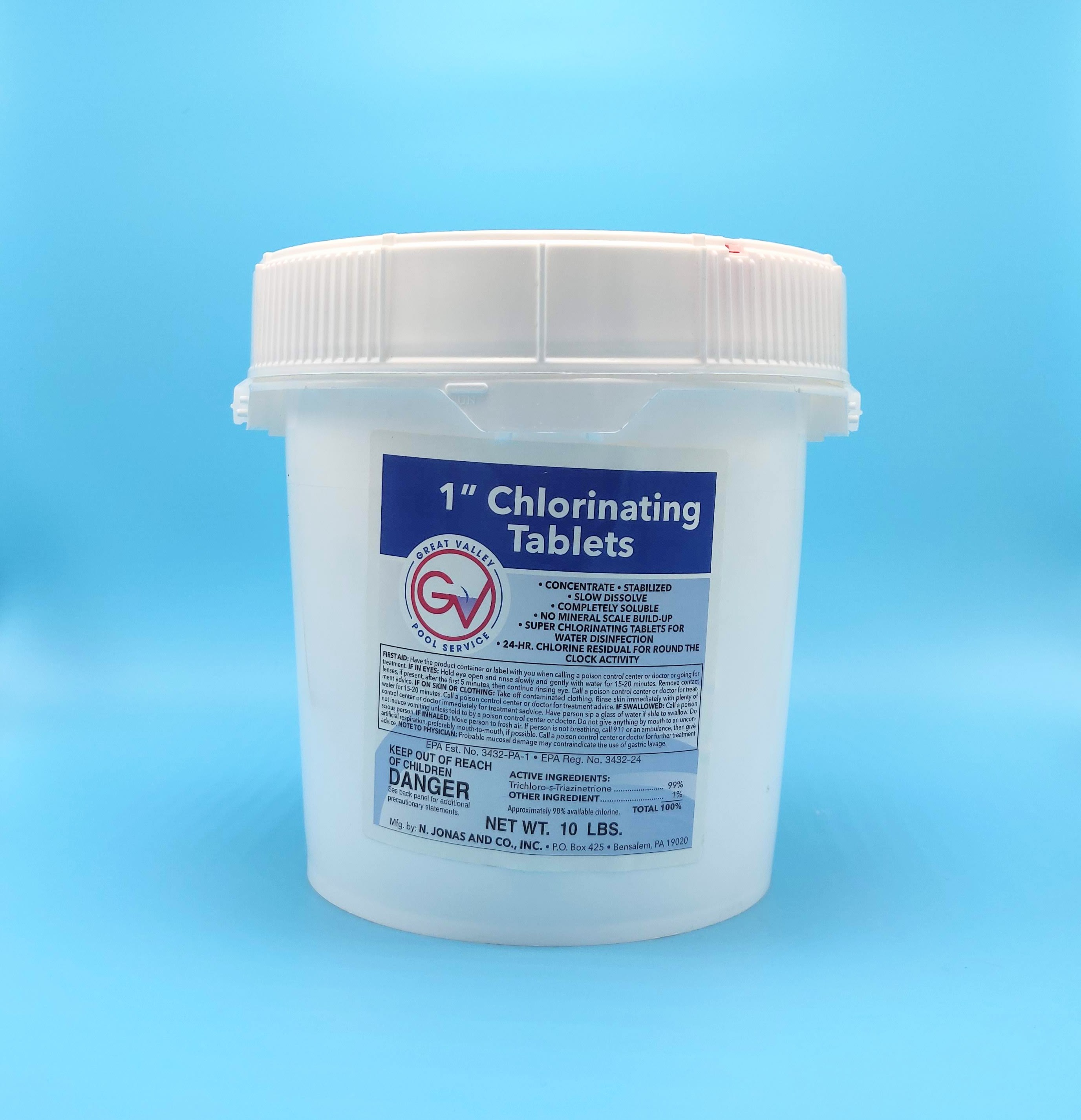 1IN CHLORINE TABLETS 10 LB